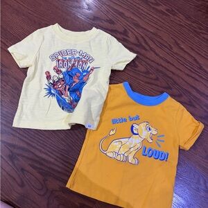 GAP Kids Spider-Man and Disney lion king bundle t-shirt